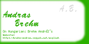 andras brehm business card